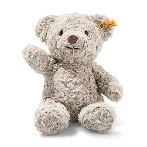 Steiff Soft Cuddly Friends - Orsacchiotto Honey, 28 Cm, In Morbido Peluche, Colore: Grigio Chiaro