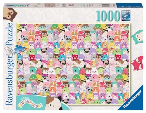 Ravensburger - Puzzle Squishmallows Challenge, 1000 Pezzi, Idea Regalo, Per Lei O Lui, Puzzle Adulti