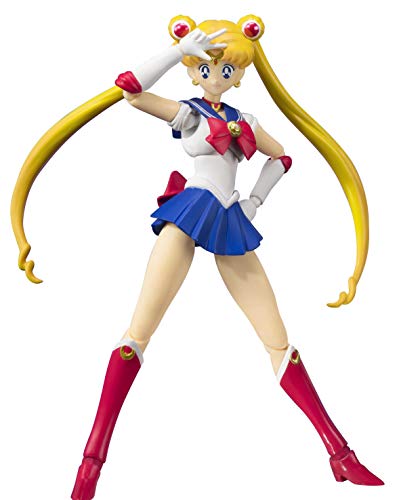 Bandai Tamashii Nations S.H. Figuarts Pretty Guardian Sailor Moon Sailor Moon Action Figure, Multi-Colored, Standard