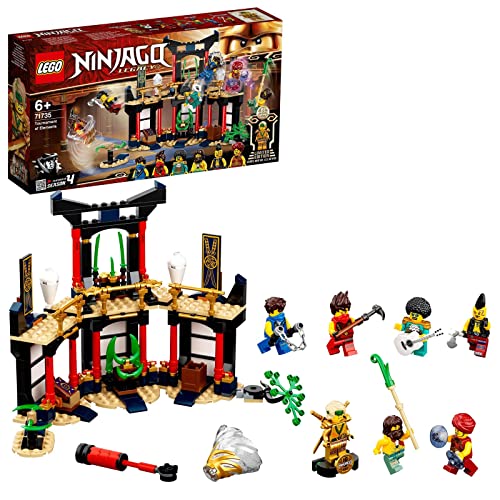 Lego 71735 Ninjago Il Torneo Degli Elementi, Modellino Da Costruire Stagione 4 Serie Tv, Figura Ninja Lloyd D'Oro Da Collezione, Giochi Per Bambini
