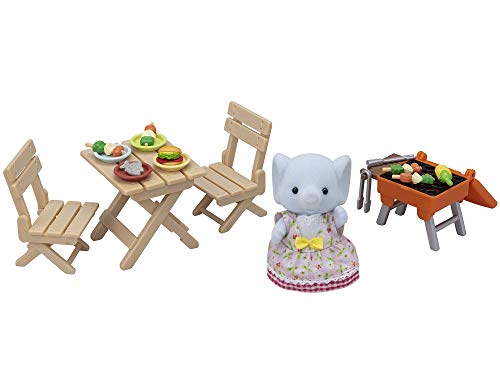 Sylvanian Families Set Barbeque Per Picnic - Ragazza Elefante, Multicolore
