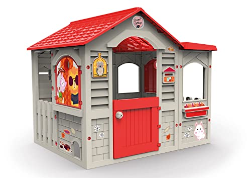 Chicos - Grand Cottage Xl Casetta Per Bambini | Casetta Da Giardino Per Bambini Dai 2 Anni In Su | Resistente E Durevole | Casetta (89627)