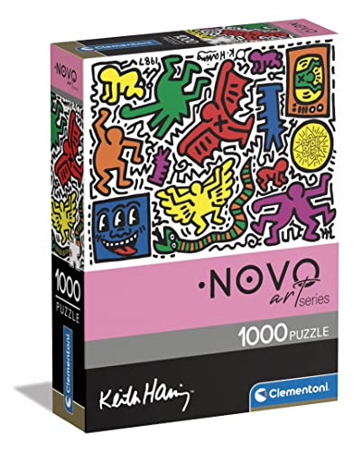 Clementoni- Keith Haring Haring-1000 Pezzi Adulti, Arte, Puzzle Quadri Famosi, Made In Italy, Multicolore, 39756
