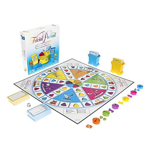 Games E1921102 English Version, Trivial Pursuit Family Edition Game, Multicolor