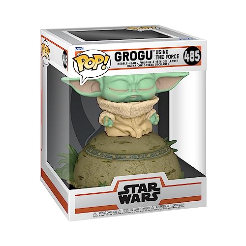 Funko Pop! Deluxe: Star Wars: The Mandalorian - Grogu Using Force (The Child, Baby Yoda) - (Grogu Using Force (The Child, Baby Yoda), Baby Yoda) Using