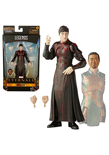 Hasbro Marvel Legends Series - Druig (Action Figure 15 Cm, Include 2 Accessori, Build-A-Figure, The Eternals), Multicolore
