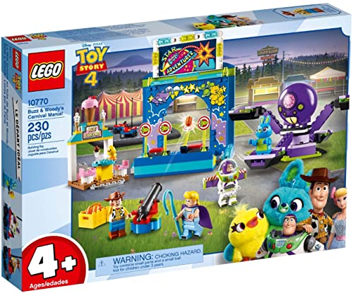 Lego Juniors 4+ Toy Story 4 Buzz E Woody E La Mania Del Carnevale! Con Le Minifigure Di Buzz Lightyear E Woody, 10770