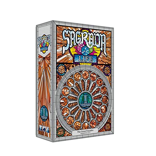 Floodgate Games - Sagrada Life - Board Game -Ages 14 And Up - 1-4 Players - English Version