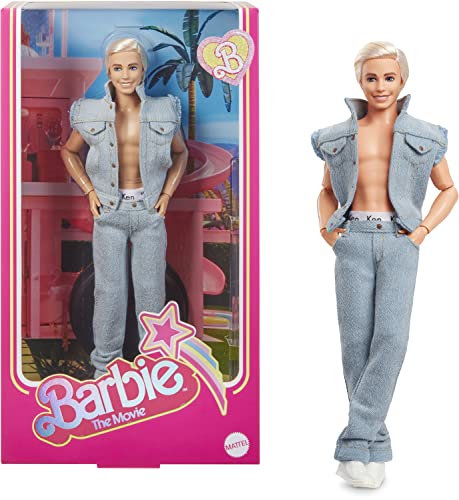 Barbie The Movie - ​Ken, Bambola Del Film Collezione Con Completo Di Jeans Coordinato E Intimo Originale Ken, Hrf27