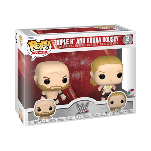 Funko Pop! Wwe: Rousey And Triple H & Rousey H - Figura In Vinile Da Collezione - Idea Regalo - Merchandising Ufficiale - Giocattoli Per Bambini E Adu