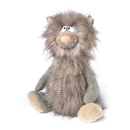 Sigikid 39860 Beasts By Kuscheliere Con Personalità Peluche, Grigio/Gatto