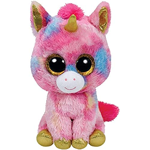Ty- Fantasia Unicorno Beanie Boos Peluche, Multicolore, 28Cm, Ty37041