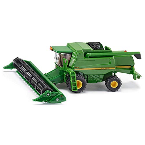 Siku 1876, Mietitrebbiatrice John Deere T670I, 1:87, Metallo E Plastica, Verde, Barra Falciante Mobile E Rimovibile