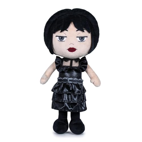 Play By Play Peluche Mercoledi Wednesday Addams Vestito Ballo Raven Dance - Altezza 32Cm