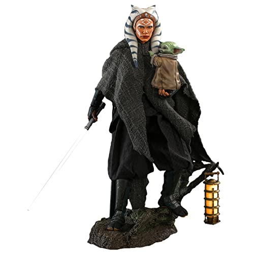 Star Wars Hot Toys 1:6 Ahsoka Tano & Grogu Mandaloriano, Multicolore