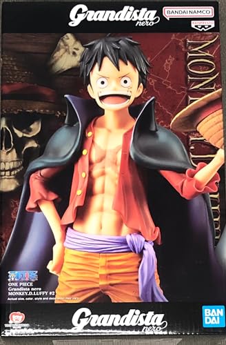 Banpresto D. Rufy One Piece-Monkey .D.Luffy-Figurine Grandista Nero 27Cm, Multicolore, Mediano