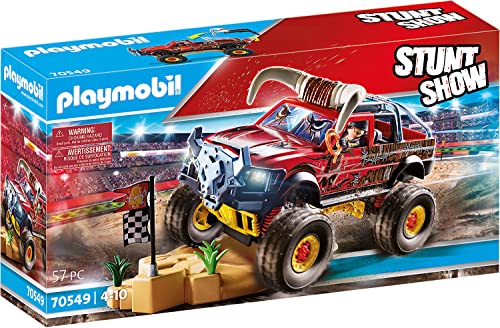 Playmobil Stuntshow 70549, Monster Truck Toro, Dai 4 Ai 10 Anni