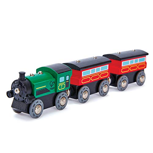 Hape E3719 Steam-Era Passenger Train - Wooden Train Track Accessories