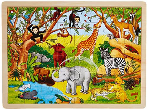 Goki 57892 - Africa, Puzzle, 48 Pezzi