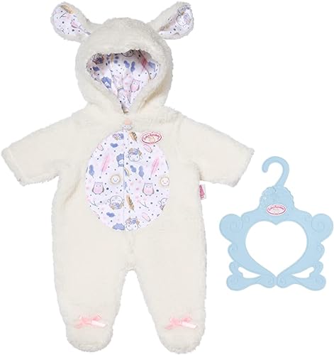 Baby Annabell Tutina Pecorella 709825 - Abbigliamento E Accessori Per Bambole Fino A 43 Cm - Con Cappuccio E Orecchie Da Pecora - Include Appendiabiti