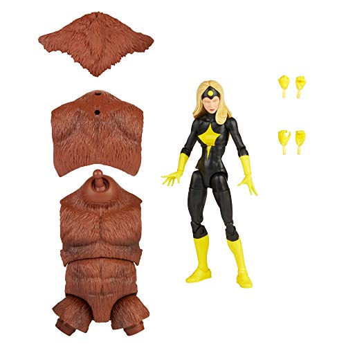 Marvel Hasbro Legends Series, Action Figure Darkstar 15 Cm Con Design E Articolazioni Di Alta Qualità, Include 2 Accessori E 1 Elemento “Crea Un Perso