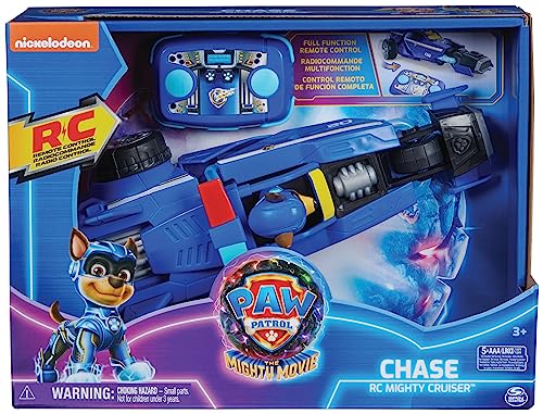 Paw Patrol Pat Patrouille La Super Patrouille Le Film - Véhicule Rc Chase La Pat Patrouille The Mighty Movie - Voiture