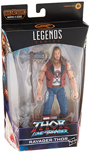 Marvel Hasbro Legends Series - Thor Ravager, Action Figure Collezionabile Da 15 Cm, Ispirata Al Film Thor: Love And Thunder, Include 1 Accessorio E 1