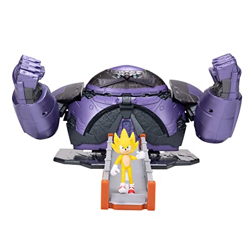 Sonic The Hedgehog- Sonic Movie Battaglia Finale Giant Eggman Robot Playset Personaggi, Colore Blu, 412734, 3+ Anni