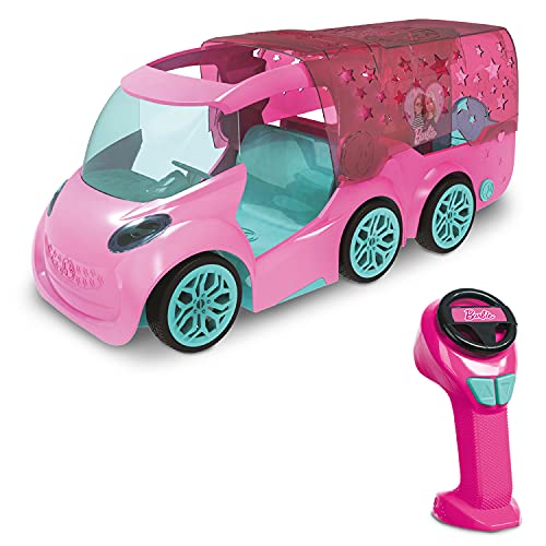 Mondo Motors - Mattel Barbie Dj Express Deluxe 2 In 1 - Auto Radiocomandata 2 Posti + Console Dj Per Bambini Di Barbie - Dettagli Realistici - Colore