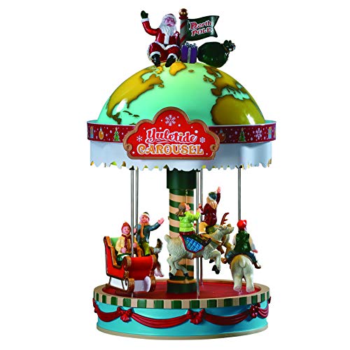 Lemax Carnival-Sights & Sounds: Yuletide Carousel-(94525), Multicolore