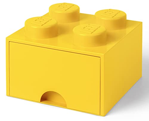 Lego L4005Y.00 Storage Brick 4 Con Cassetti, Colore: Giallo
