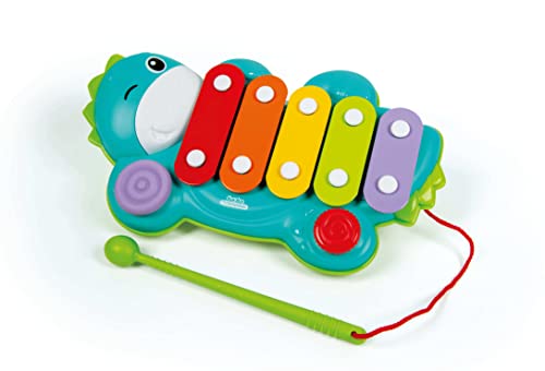 Clementoni- Baby Xylo Dino, 18+ Mesi, Multicolore, 3, 17263