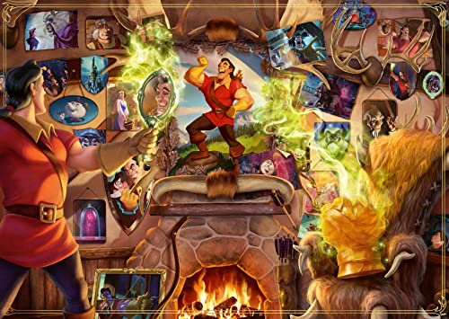 Ravensburger - Puzzle Villainous: Gaston, Collezione Villainous, 1000 Pezzi, Idea Regalo, Per Lei O Lui, Puzzle Adulti