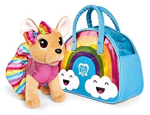Simba - Chi Chi Love Rainbow, 105893438, + 5 Anni, Peluche Fashion Con Borsetta Arcobaleno, Alla Moda, Da Coccolare