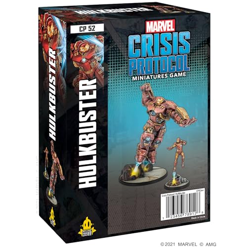 Atomic Mass Games , Hulkbuster: Marvel Crisis Protocol, Miniatures Game, Ages 14+, 2 Players, 45 Minutes Playing Time,Multicolor,Ffgcp52