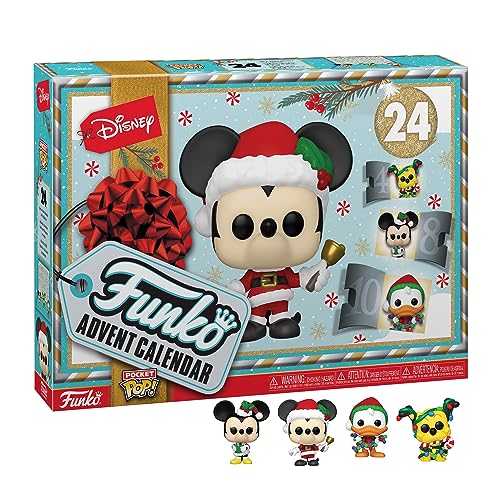Funko Advent Calendar: Classic Disney - Mickey Mouse - 24 Giorni Di Sorprese - Mini Figura In Vinile Da Colleziones - Mystery Box - Idea Regalo - Di N