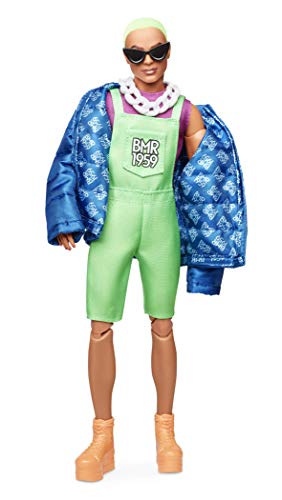 Barbie Bmr1959 Ken Con Giacca E Tuta Fluorescente, Bambola Snodata, Ght96