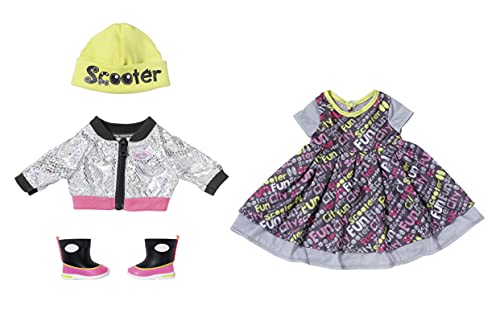 Baby Born City Deluxe Completino Per Bambole Da 43 Cm-Facile Per Mani Piccole-Promuove L'Empatia E Le Abilità Sociali-Include Giacca, Maglietta, Gonna