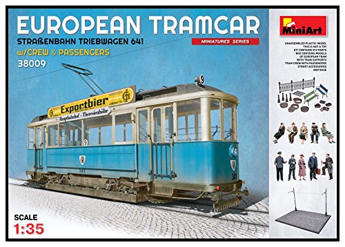 Unbekannt Mini Art 38009 – Modellino Di European Tramcar Tram Triebwagen 641 Con Equipaggio E Passengers