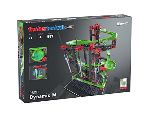 Fischertechnik 533872 Dynamic M Pista Per Le Biglie – Costruzioni Per Bambini Da 7 Anni, Gioco Educativo Con Binari E Tubi Sonori, Labirinto Giocattol