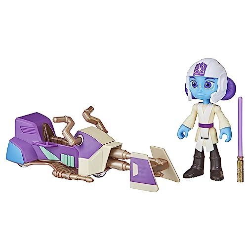 Star Wars Hasbro, Action Figure E Speeder Bike, In Scala Da 10 Cm, Giocattoli Per Età Prescolare, Per Bambini E Bambine Dai 3 Anni In Su