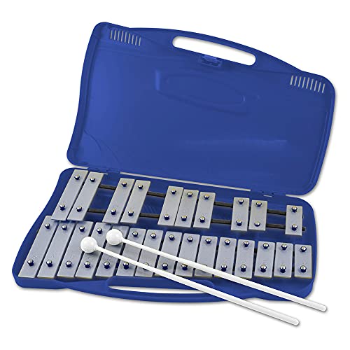 Bontempi | Rainbowsounds: Metallofono Cromatico A 25 Note Con Astuccio In Plastica Per Esplorare Melodie Colorate, 390X235X45 Mm