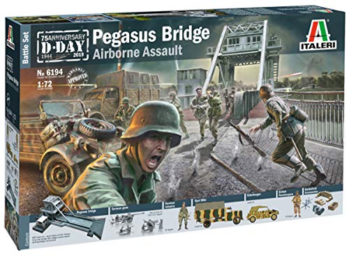 Italeri- Battleset Pegasus Bridge D-Day 75 Anniversary 1944, Scala 1:72, It6194