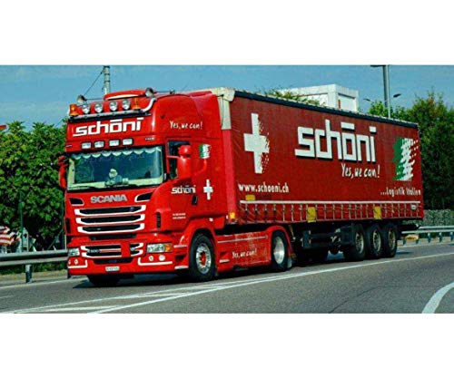 Italeri 3918 - Curtainside Trailer "Schoeni.Ch" Model Kit Scala 1:24