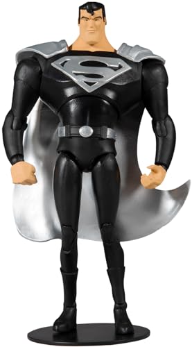 Mcfarlane Tm15191 Dc Multiverse - Animated Superman (Tuta Nera) - Personaggio Da Collezione, Multicolore