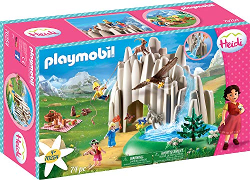 Playmobil Heidi 70254, Lago Di Cristallo, Include Heidi, Peter, Clara E Pompa D'Acqua, Dai 4 Anni