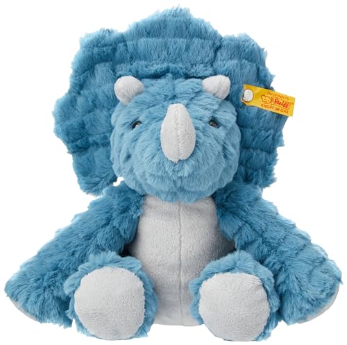 Steiff Friend Soft Cuddly Friends Dixi Triceratops, Colore Blu, 28 Cm, 087806