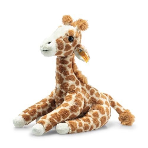 Steiff Gina Giraffa – 25 Cm – Peluche – Marrone Chiaro Macchiato, Giallo Miele 067631