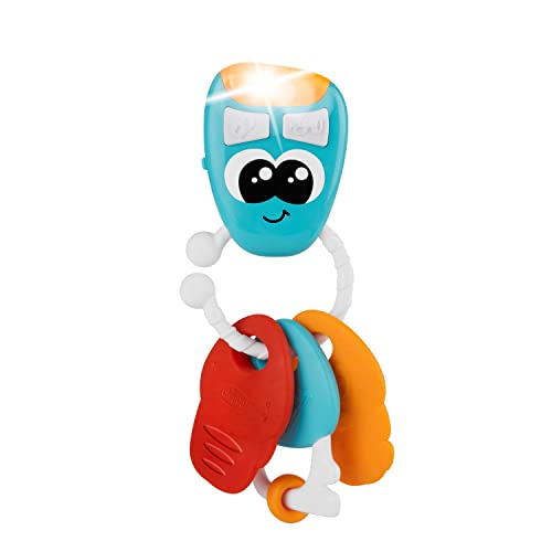 Chicco Chiavi Elettroniche Parlanti Bilingue Con 3 Pendenti, Primi Giochi In Plastica, Due Chiavi Morbide Per La Dentizione E Una Chiave Attività, Con