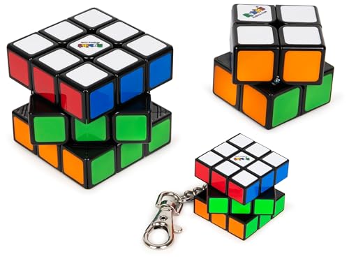 Cubo Di Rubik, Confezione Famiglia, Cubo Originale 3X3, Cubo 2X2, Cubo Portachiavi 3X3, Confezione Completa Da 3